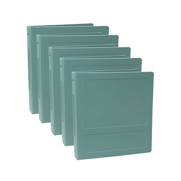 1 Inch Side Open 3 Ring Binder In Seafoam, PK5